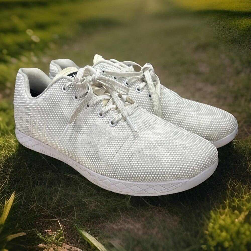 Nobull Just The Horns Athletic Shoe White Beige Camo Men 15 Women 16.5 No Insole